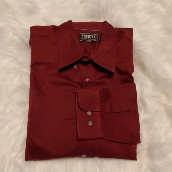 Wrangler 20X Red button down dress shirt